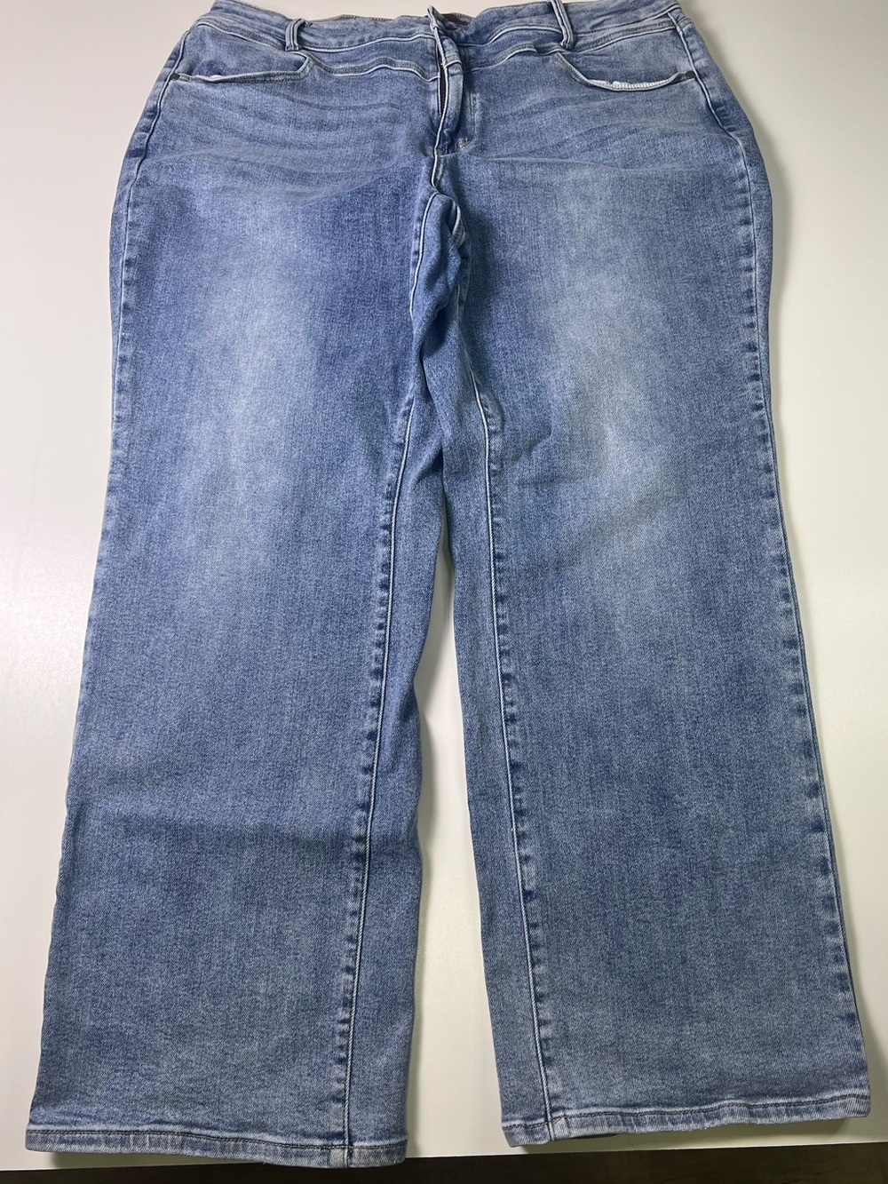 Judy Blue Retro Wide Fit Jeans Medium Wash Plus Size 22W High Rise Stretch